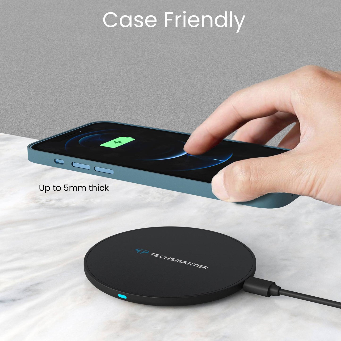 TSWireless 15W Wireless Charger Pad - TechsmarterTechsmarterCharging Station