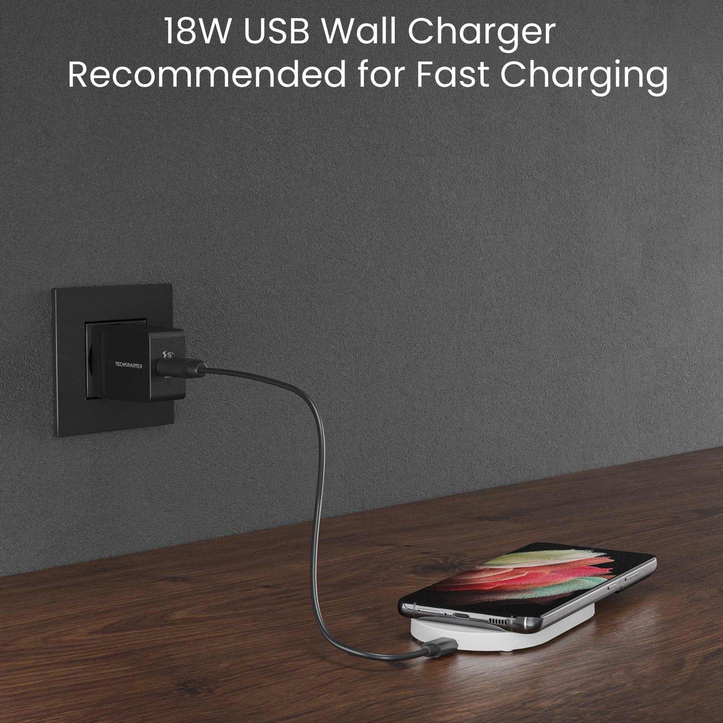 TSWireless Foldable Charger Pad and Stand - TechsmarterTechsmarter