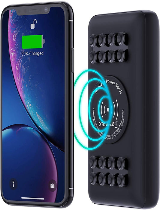 TSBar 20,000mAh Wireless Power Bank with Suction Cups — Techsmarter product image