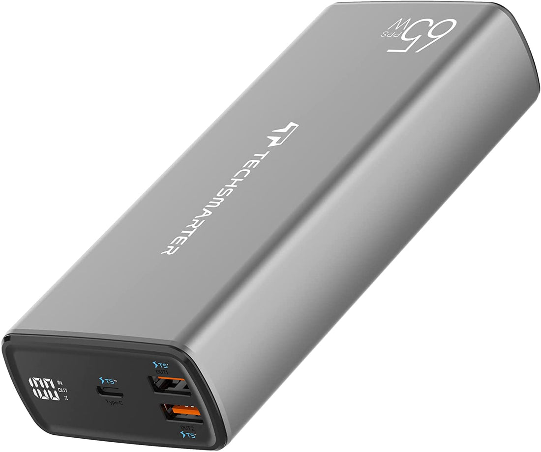 TSBar 30,000mAh 65W USB-C Laptop Power Bank — Techsmarter product image