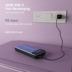 TSBar 30,000mAh Laptop Power Bank - 130W Total Output