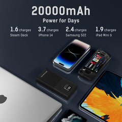 TSBar 20,000mAh 45W USB-C Laptop Power Bank