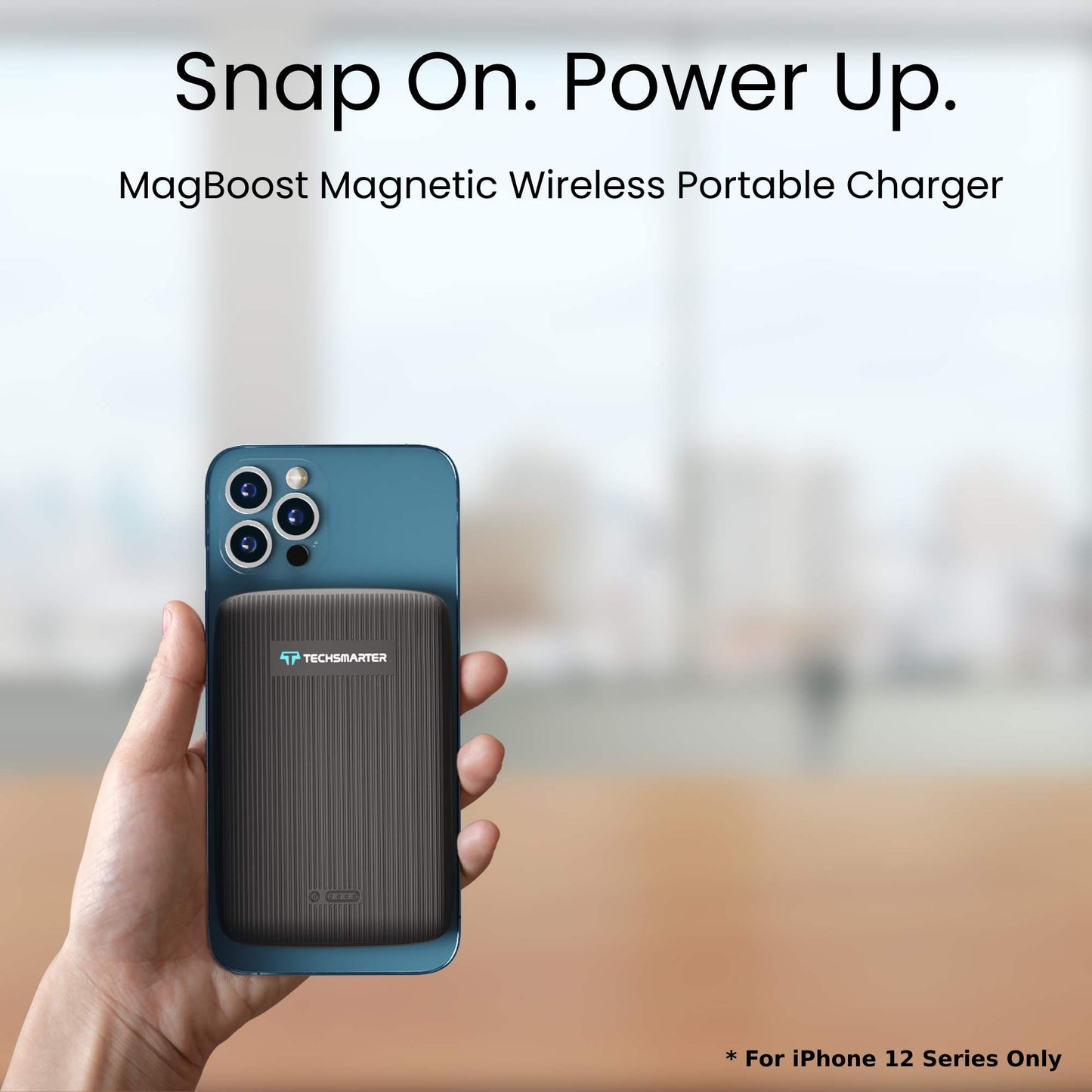 MagBoost 10000mAh Magnetic Wireless Portable Charger - TechsmarterTechsmarter