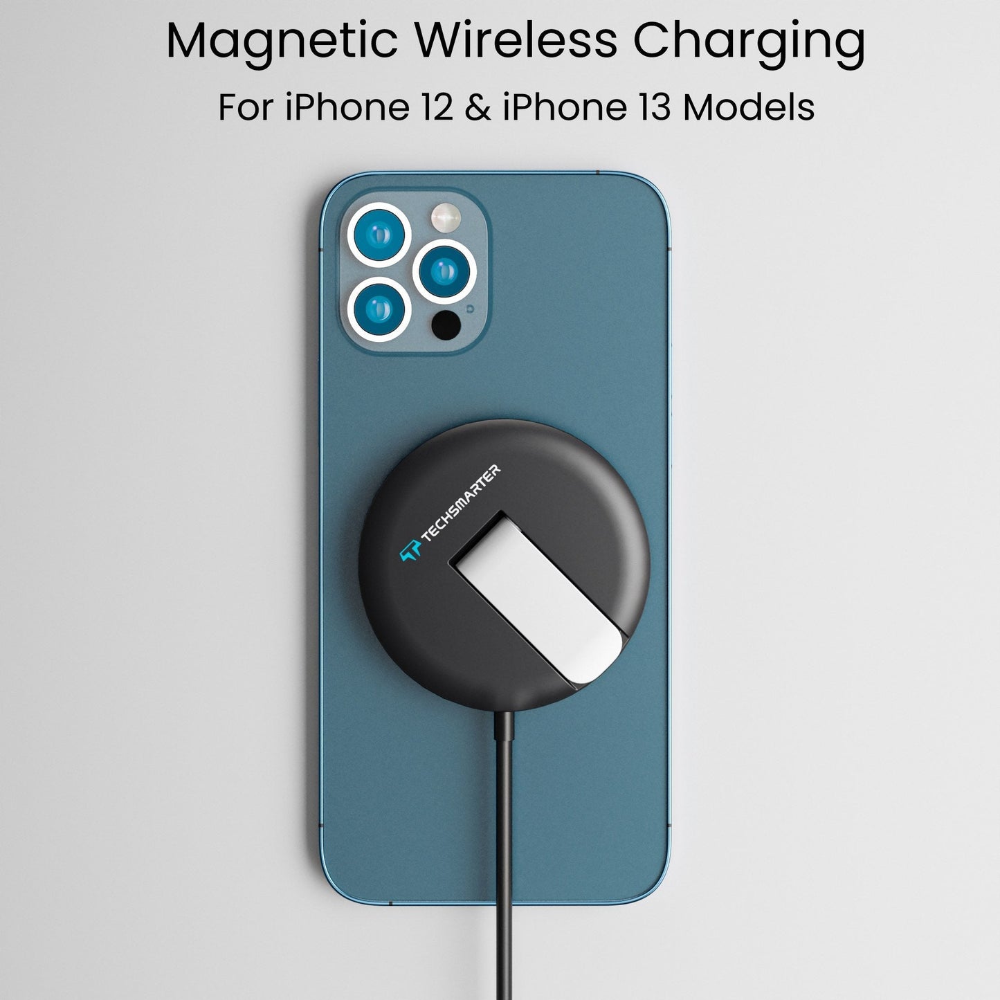 MagBoost Wireless Charger Pad Kickstand with Wall Charger - TechsmarterTechsmarter