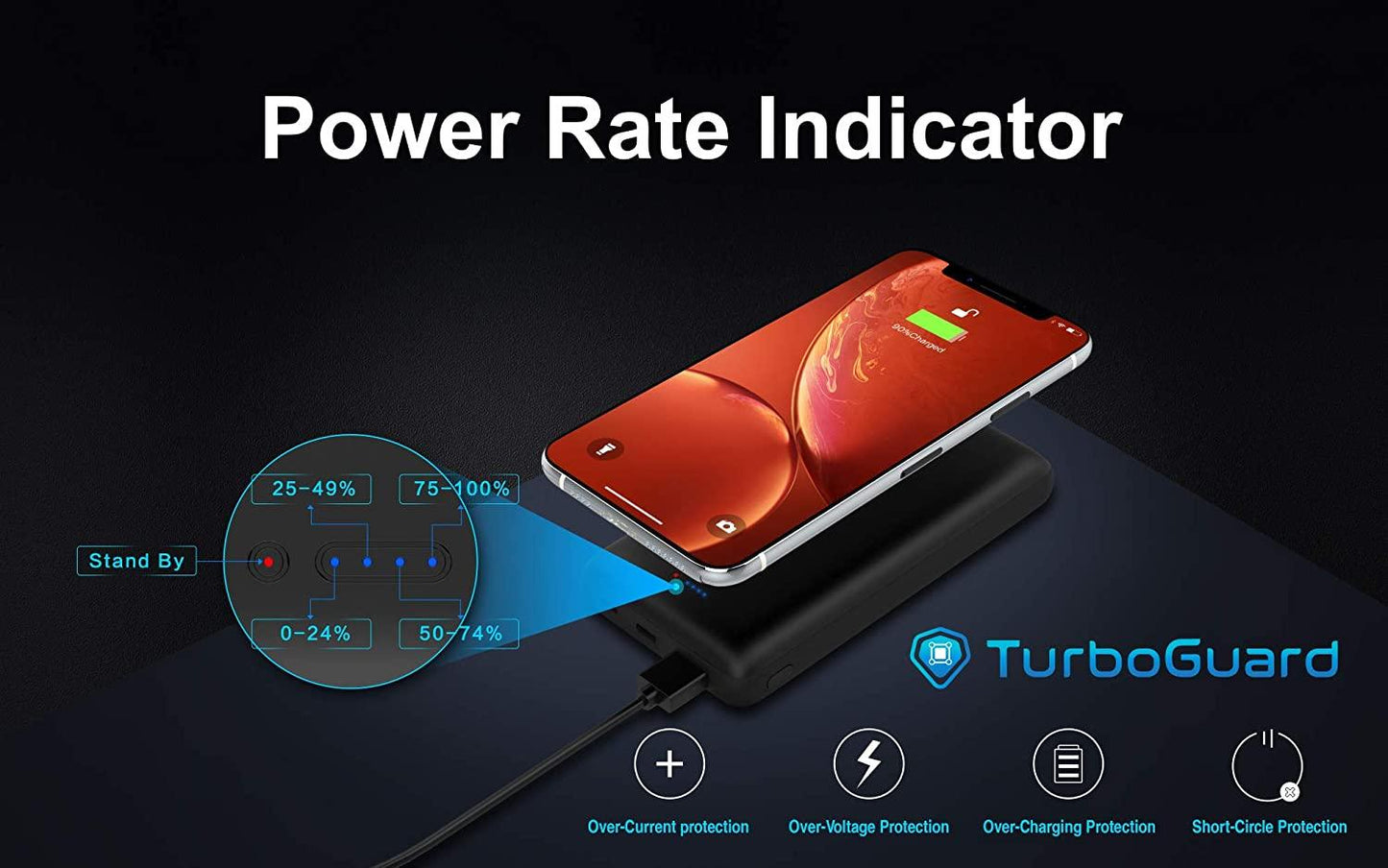 TSBar 20000mAh Wireless with Suction - TechsmarterTechsmarter