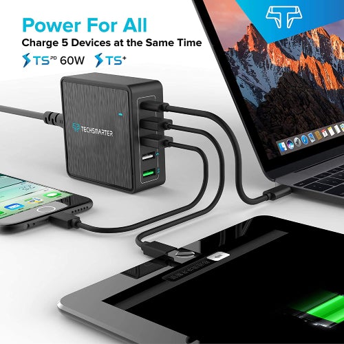 TSPort 60W PD Desktop - TechsmarterTechsmarterDesk Charger