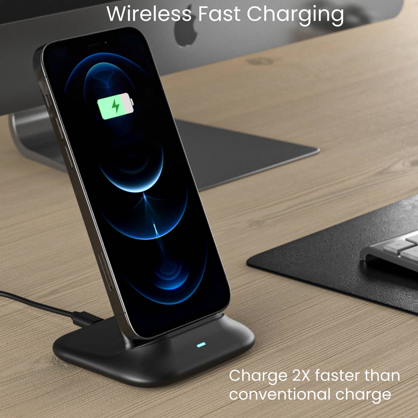 TSWireless 10W Fast Charging Wireless Charger & Stand - TechsmarterTechsmarterCharging Stand