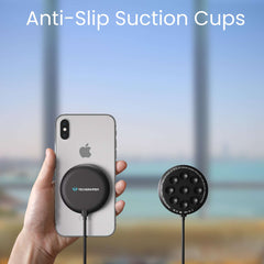 TSWireless 15W Charger Pad Suction W/ Wall Charger - TechsmarterTechsmarterWireless Charger