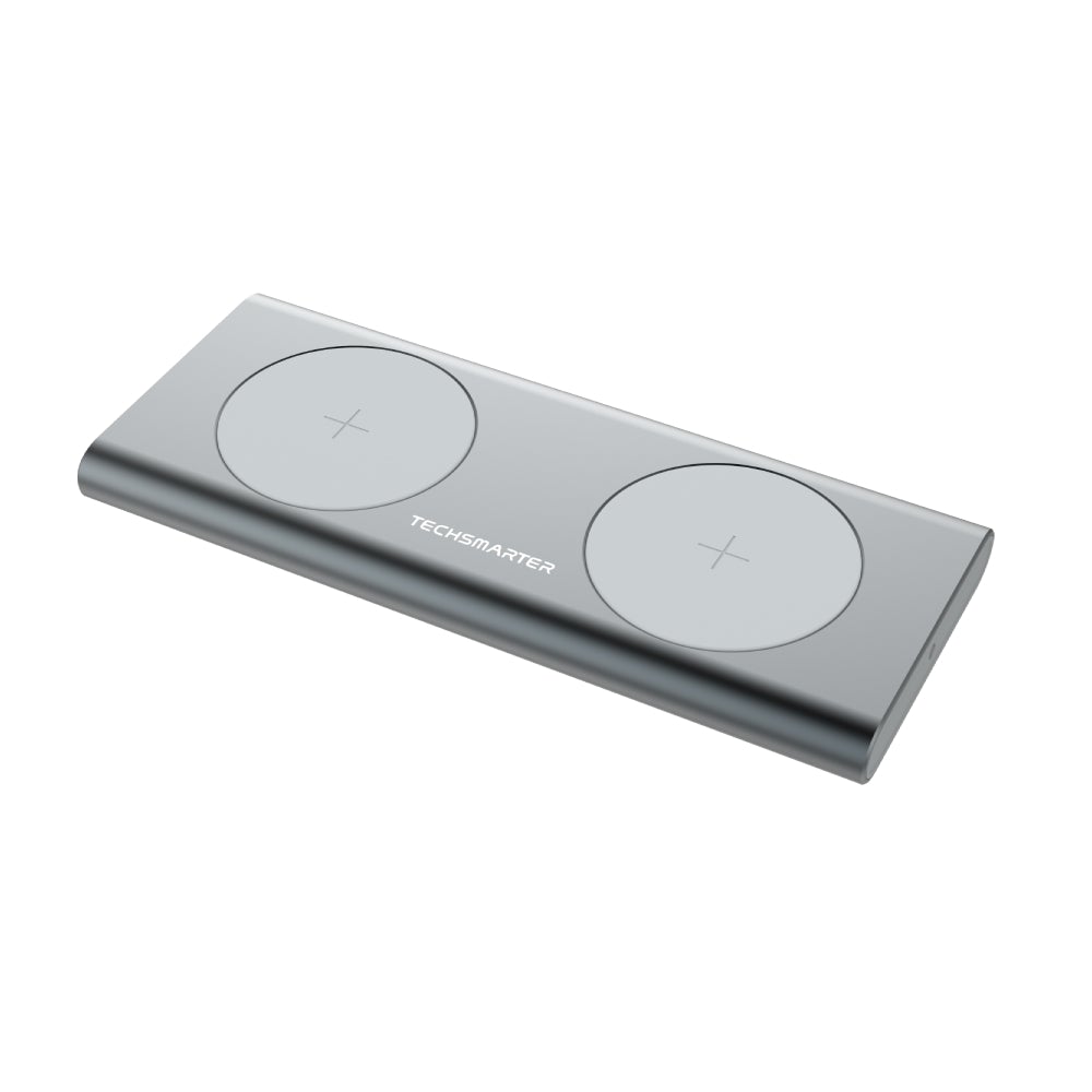 TSWireless 15W Dual Wireless Fast Charging Pad - TechsmarterTechsmarterCharging Station
