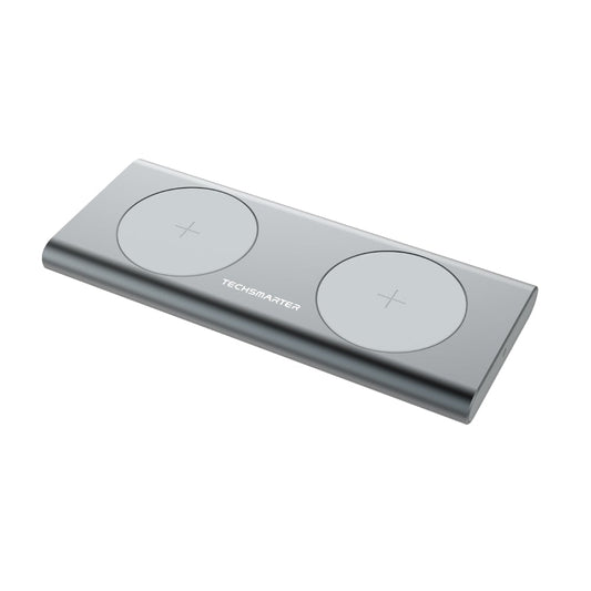 TSWireless 15W Dual Wireless Fast Charging Pad - TechsmarterTechsmarterCharging Station