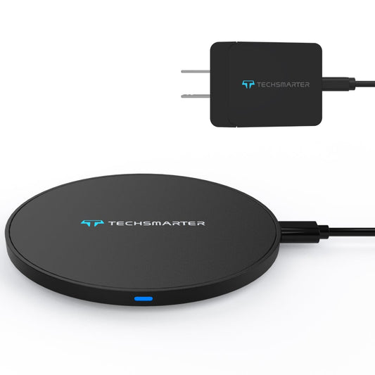 TSWireless 15W Wireless Charger Pad with Wall Charger - TechsmarterTechsmarterCharging Station