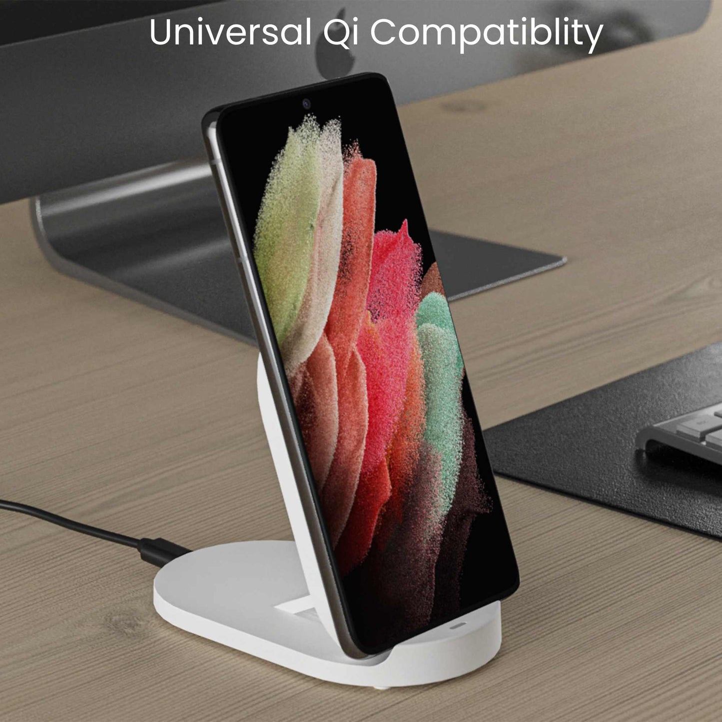 TSWireless Charger Pad and Stand with Wall Charger - TechsmarterTechsmarter